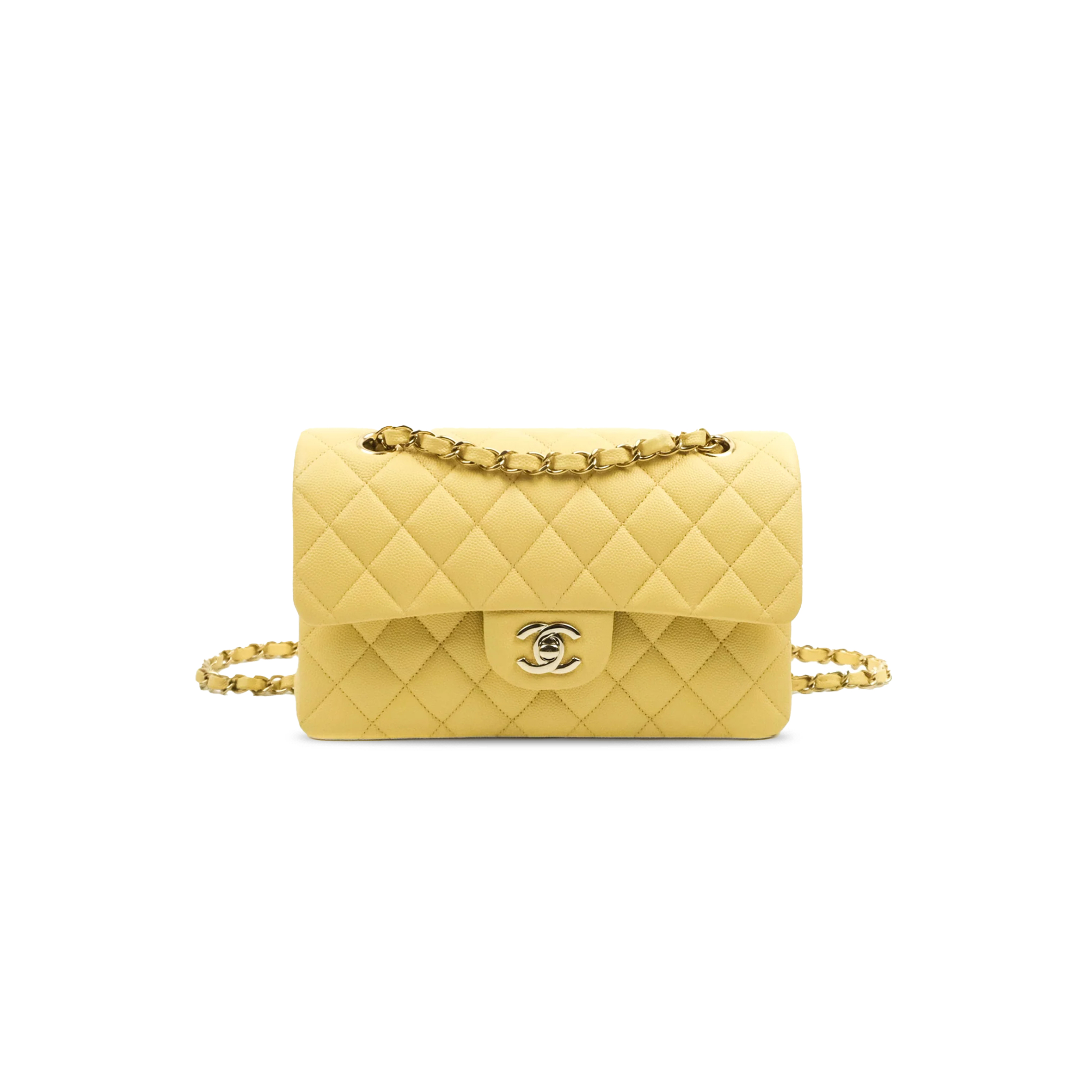 CHANEL CAVIAR QUILTED SMALL CLASSIC DOUBLE FLAP 1004512 (23*14*6cm)